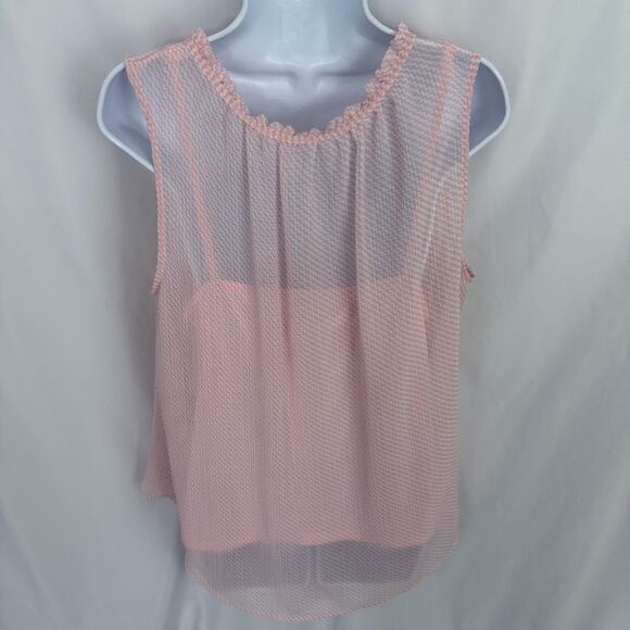 JCPenney Sheer Blouse w/Tank Size X-Large - Picture 8 of 10